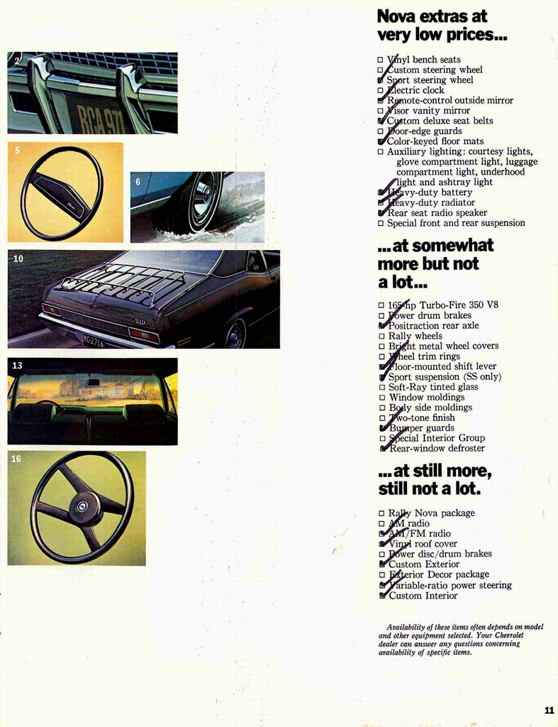 1972 Chevrolet Nova Brochure Page 4